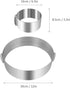 Cake Ring 6 to 12 Inch Adjustable Round Stainless Steel Cake Mousse Mould Ring Bakeware Tools Cake Decorating Mold Baking Ring...