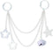 Ita Bag Chain, Ita Bag Accessories,DIY Decoration Ita Bag Chain Accessory Pin,Decorative Chain for Ita Bag (white)...