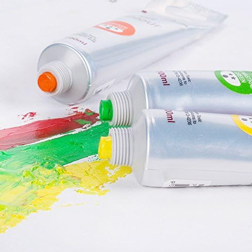 Mont Marte Oil Paint Premium, 3.4 US fl.oz (100ml) Tube, Ultramarine Blue, Heavy Body Paint, Artist Quality, Good Coverage, Excellent Tinting Stre...