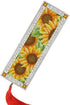 DIY Blank Canvas Bookmarks Beautiful Sunflowers Counted Cross Stitch Kits for Adult Kids Beginner Embroidery Crafts Needlework Bookmark for Studen...
