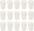 MECCANIXITY Rubber Tapered Plug 15mm to 21mm Solid Test Tubes Bungs Stopper White for Lab Home 15 Pieces...