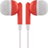 Maeline Bulk Earbuds with 3.5 mm Headphone Plug - 10 Pack - Red......