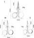 1Pc Silver Folding Scissors Office Supplies Embroidery Foldable Pocket Stainless Steel Mini Fishing Scissors Handmade Crafts Scissors Craft Scisso...