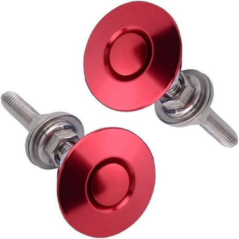 2Pack Quick Release Latch Lock Clip Push Button Bonnet Kit 1.25in/32mm Diameter Universal Aluminum Alloy Quick Latch Lock for Auto Car Bumper Lice...