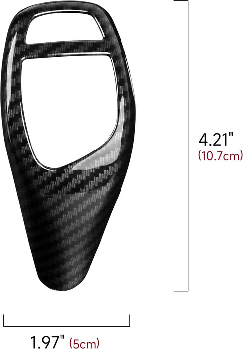 HENGYUESHANG Car Sticker Decals Gear Shift Knob Cover Carbon Color ABS Trim fits for BMW F20 F21 F22 F30 F31 F32 F33 F34 F35 F36 F07 F10 F12 F15 F...