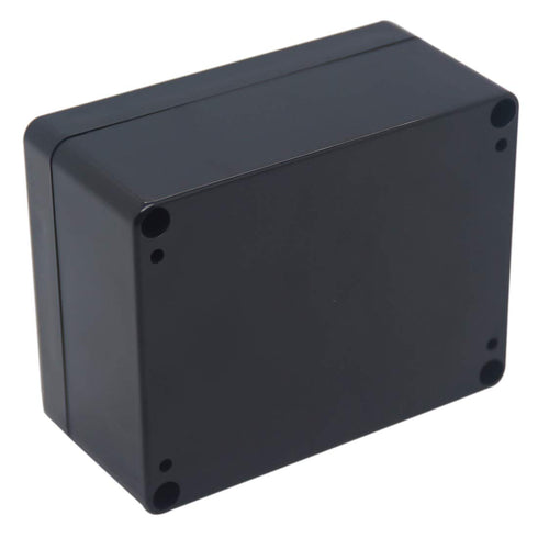 2 Pack Project Box IP65 Waterproof Junction Box ABS Plastic Black Electrical Boxes DIY Electronic Project Case Power Enclosure 4.53"x3.54"x2.17"(1...