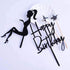 Elegant lady Happy Birthday Cake Topper Queen Birthday Cake Topper Acrylic Durable Cake Party Decoration High Heels Lady Girl/Women Party Cupcake ...