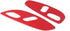 RT-TCZ for Chevy Camaro Seat Adjustment Switch Button Trim Cover for Chevrolet Camaro 2017 Up Red Interior Accessories 2pcs...