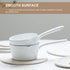 1.2L Saucepan, Enamel Milk Pan, Butter Warmer, Milk Pot, Easy to Cook and Clean, Non-Stick Milk Boiling Pot with Handle for Home Kitchen Restauran...