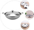 UPKOCH Stainless Steel Hot Pot Pan: 22cm Metal Shabu Shabu Hot Pot Stir Fry Pan Non Stick Hot Pot with Lid and Handle for Kitchen Cooking...