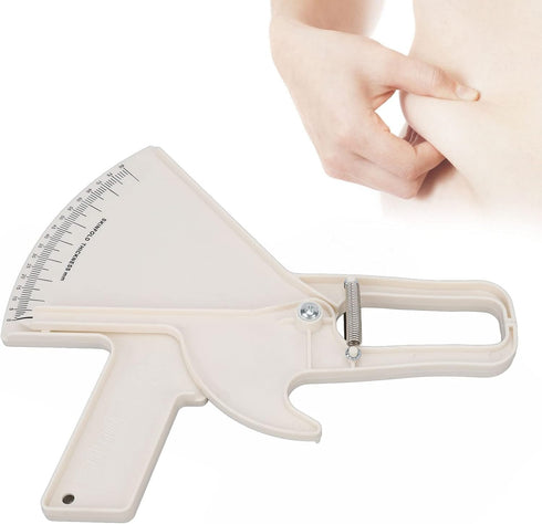 Body Fat Caliper, Professional Double Spring Skinfold Calipers and Body Fat Tape Measure Tool for Accurately Measuring Skin Fold Fitness(White)...