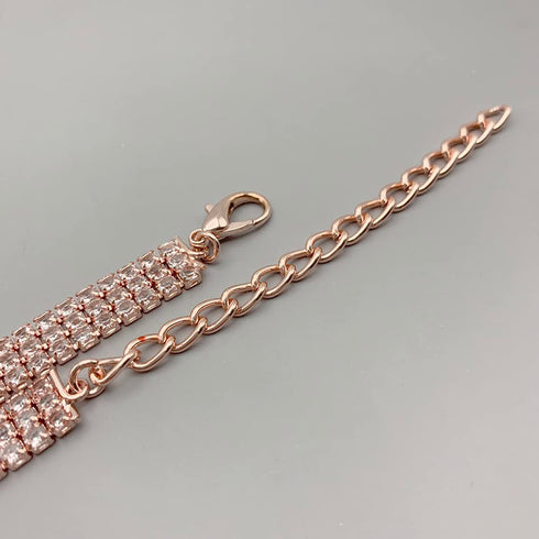 Pet Collar with Diamonds Adjustable Sparkling Jewelry Cross Rhinestone Dog Chain Collar Wedding Cat and Dog Small Pet Necklace Jewelry (M, Rose Go...