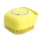 Pet Dog Cat Shedding Shampoo Brush Pet Bath Massage Shower Bubbles Self Cleaning Dog Grooming Brush Scrubber Brush for Bathing Hair Removal Soft S...