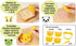Animal Friends Food Deco Cutter and Stamp Kit Frame 3 7/8 x 3 1/8 x 1 1/16 inches...