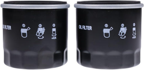 2PCS Oil Filters 15410-MFJ-D02 15410-MFJ-D01 Compatible with Honda Aquatrax F12 F12X R12 R12X...