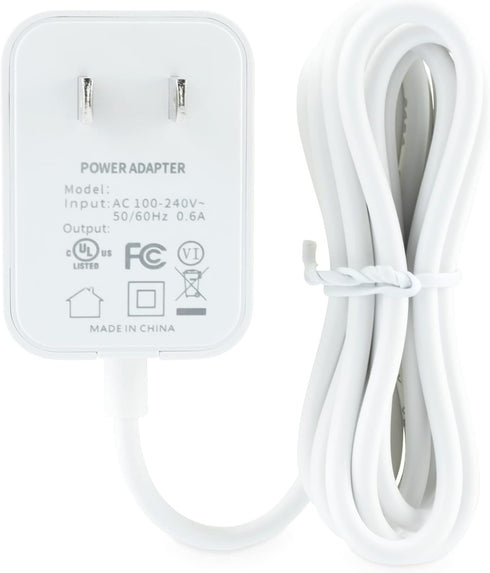 LEFXMOPHY Power Cord for VTech VM5463 VM5463-2HD BU PU Baby Monitor Camera Replacement 5V White Charger UL Aadpter with 5ft Cable...