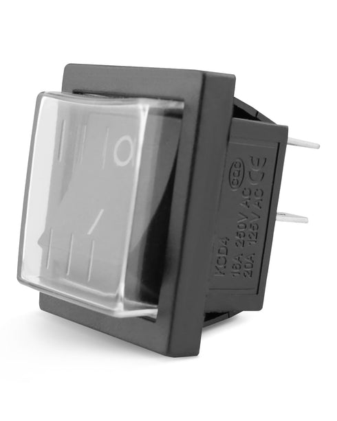 4-Pin Push Button Switch with Waterproof Cover Fit for Household or Similar Electrical Appliances and Equipment Lndustrial Machinery Machine Tools...