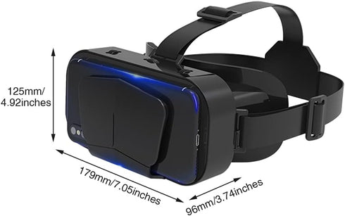 3D VR Glasses VR Virtual Reality Headset Support 360°Panorama Large Screen an-ti Bluelight Adjustable Pupil Distance Preven-t Fatigue Goggles for ...