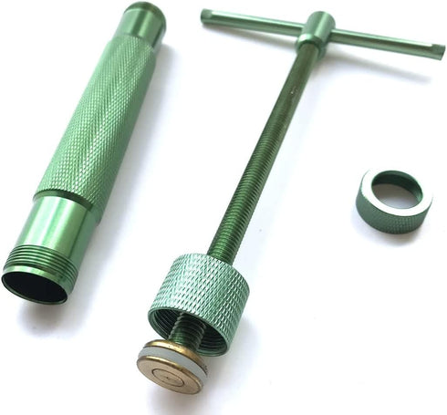 HEVERP Stainless Steel Clay Extruders Sugar Paste Extruder Cake Fondant Decorating Tool Set (Green)...