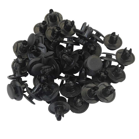 81514-663A 50x Front Fender Bumper Push Type Retainer Clips - Compatible with Honda, GM, Ford, Mitsubishi - Replaces OEM #: 91512-SX0-003, MU00031...