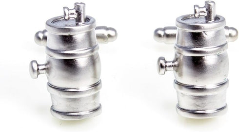Keg Barrel Wine Whiskey Beer Pair Cufflinks in a Presentation Gift Box & Polishing Cloth...