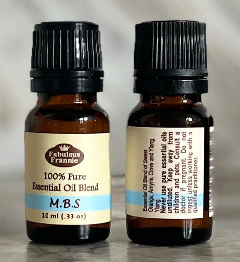 Fabulous Frannie MBS (Mind, Body & Soul) Blend of Orange, Clove, Ylang Ylang and Amyris Pure Essential Oil Blend 10ml (.33oz)...