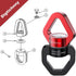 Swivel Hook for Swing,Aluminium Alloy 35KN, Swing Swivel Hanger for Tree Swing, Aerial Dance, Children’s Swing, Hanging Hammock Outdoor Indoor(Bla...