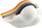 1-Pack Creative Cloud Tape Dispenser with Rainbow Masking Tape,Decorative Cartoon Plastic Tape Holder Cutting Tape for Home Office School Statione...