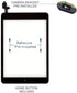 PUNG for iPad Mini 1/iPad Mini 2 Screen Replacement,A1432 A1454 A1455 A1489 A1490, Touchscreen Digitizer (Black), with Home Button, Full Repair Ki...