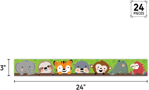 CTP Jungle Friends EZ Border, Bulletin Board Border Top Classroom Decorating Accents (Creative Teaching Press 10983)...