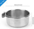 2pcs VVNIAA Stainless Steel Bird bowls, Durable Bird Water Bowl, Bird Feeding Cups, Chinchilla Food Bowl, Bird Dishes for Cage, Bird Cage Feeders ...