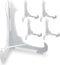 Clear Frosted 7"H Easels with Locking Bar for Display Home Office Wedding Art Fairs Stores - Pack of 5...