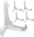 Clear Frosted 7"H Easels with Locking Bar for Display Home Office Wedding Art Fairs Stores - Pack of 5...