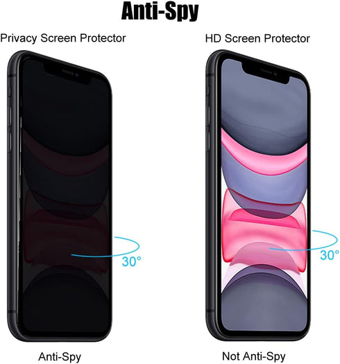 3 Pack Privacy Screen Protector For iPhone 11 Pro 5.8" / iPhone X/iPhone XS Anti Spy Private Tempered Glass...
