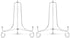 Artliving (2 pack 6" Iron Plate Stand, Silver Iron Easel Plate Display Photo Holder Stand, Displays Picture Frames, Cookbooks, Decorative Plates, ...
