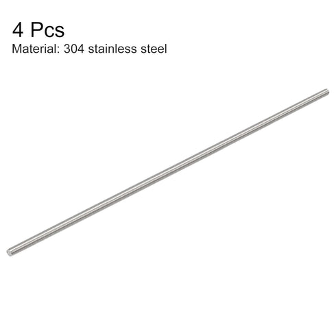 uxcell 4Pcs M5 x 250mm Fully Threaded Rod 304 Stainless Steel Right Hand Threads...