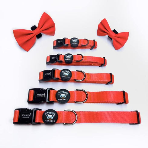 Joyride Harness Dog Collar with Removable BowTie - Adjustable and Breathable for All Dog Breeds, Strong D-Ring and Heavy Duty Buckle, for Pet Love...