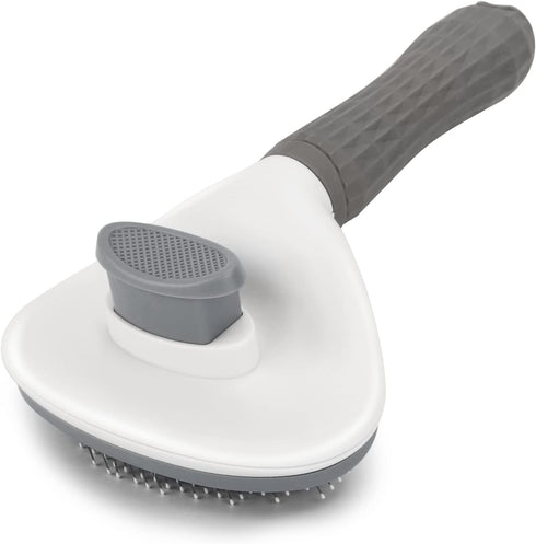 Cat Grooming Brush, pet brush hair remover, Self Cleaning Slicker Brushes for Dogs Cats, dog massage brush (GRAY)...