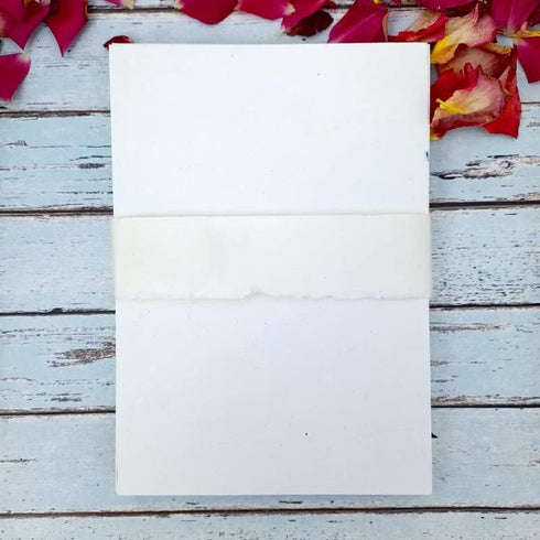 Deckle Papers 300gsm Thick Printer Friendly Handmade Paper Card Stock Printer Paper Size-8.3x11.7 Pack of-20 Ivory White...