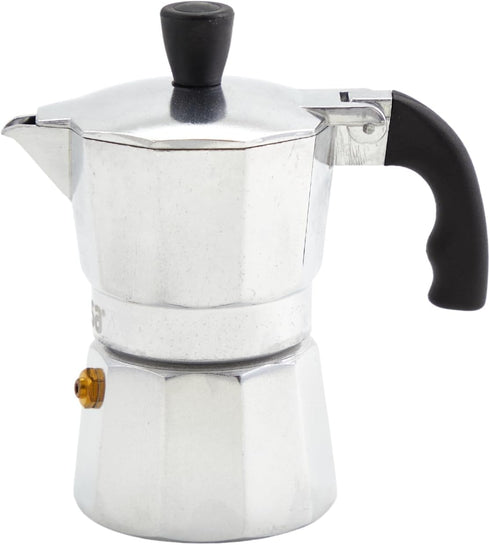 IMUSA USA B120-41V Aluminum Espresso Stovetop Coffeemaker 1-cup, Silver...