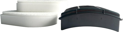 HEPA Filter + 2 Foam Flet Filter Kit for Shark Navigator Life Away XFF350 XHF350 NV350 NV351 NV352 NV355 NV356 NV356E NV357 NV360 NV370 NVLFT199 U...