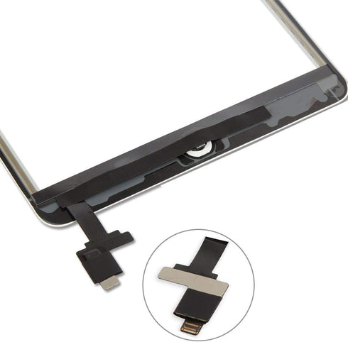 PUNG for iPad Mini 1/iPad Mini 2 Screen Replacement,A1432 A1454 A1455 A1489 A1490, Touchscreen Digitizer (Black), with Home Button, Full Repair Ki...