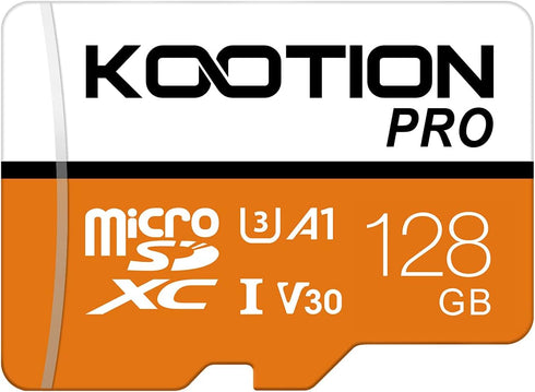 KOOTION 128GB Micro SDXC UHS-I U3 V30 A1 Memory Card - High Speed TF Card for Phone, Camera...