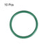 uxcell Fluorine Rubber O-Rings, 45mm OD 38mm ID 3.5mm Width FKM Seal Gasket for Machinery Plumbing, Green, Pack of 10...