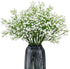 Olrla White Babys Breath Artificial Flowers Bulk, 10 Pcs Long Stem Fake Gypsophila for Wedding Bouquets Floral Arrangement Home Office Table Decor...