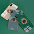 Omorro for iPhone Xs Max Case for Women Ring Holder, 360 TPU Rotation Kickstand Rings Cases with Stand Glitter Plating Rose Gold Edge Work with Ma...