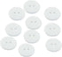 50 Pcs Premium 2-Hole Resin Sewing Buttons - White Round Mixed Buttons for Sewing, DIY, and Holiday Decoration (White)...
