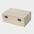 Zhou Pine Wood Storage Box - Natural DIY Accessories Set with Hinged Lid and Front Buckle, Perfect for Art Lovers and Family Collections...
