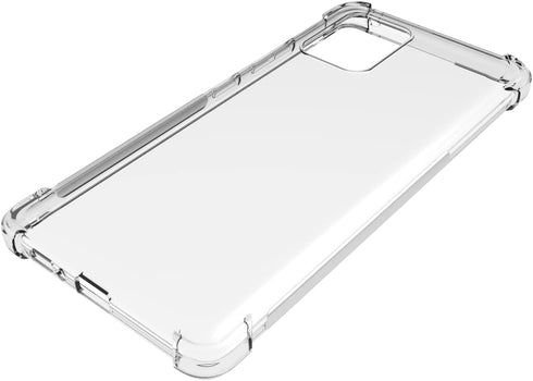 for Samsung Galaxy S10 Lite Case / A91 Case / M80s Case Clear TPU Four Corners Cover Transparent Soft funda...