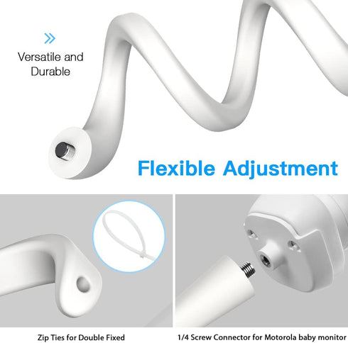 Aobelieve Flexible Twist Mount for Motorola VM34 and VM44 Video Baby Monitor Camera...